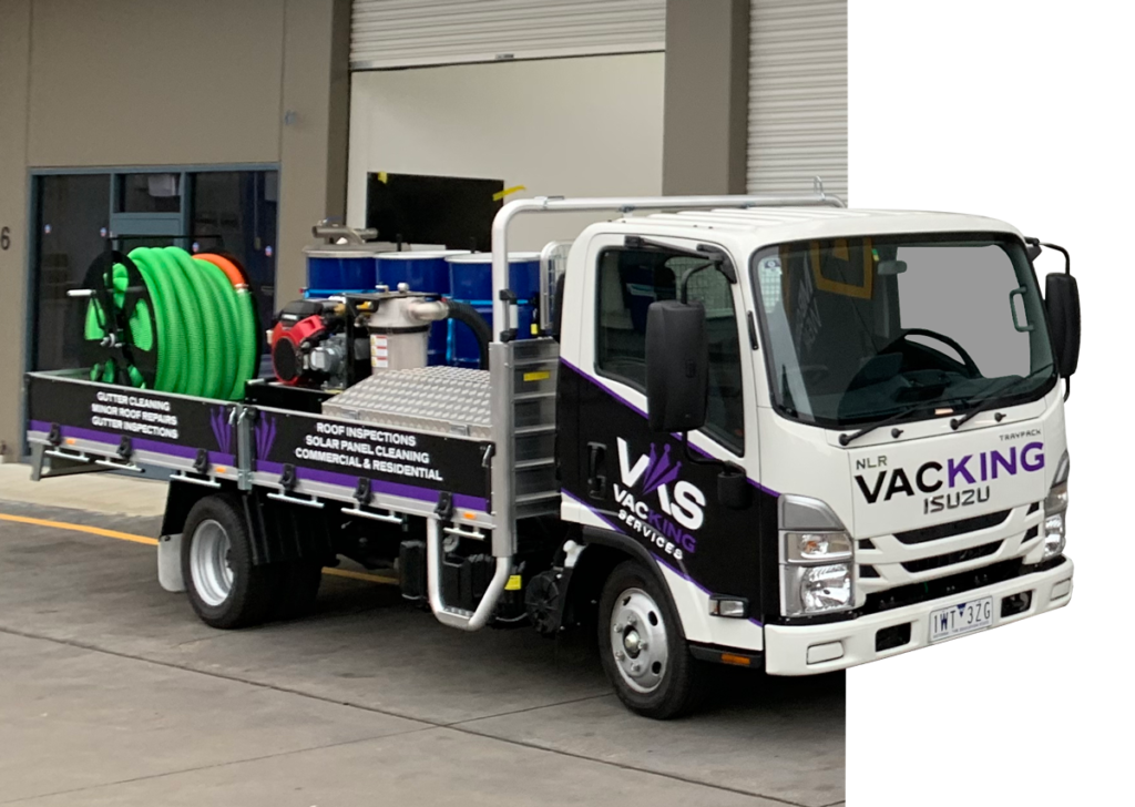 Roof and Gutter Cleans - Vacking Services Truck